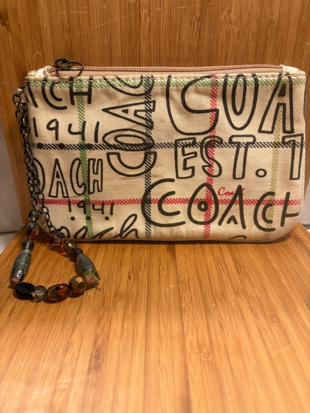 Vintage Coach Graffiti Wristlet - Picture 2 of 4